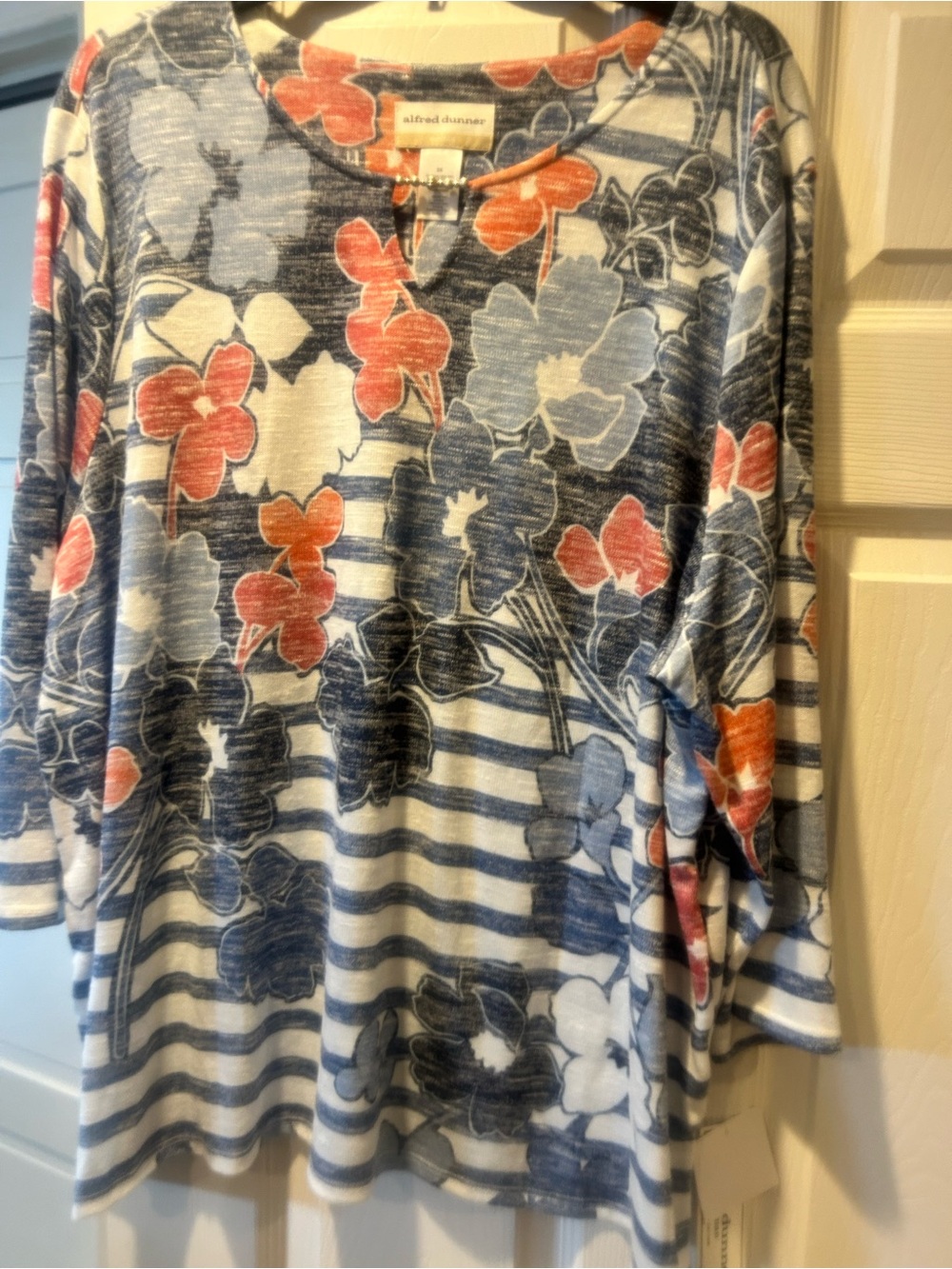 NWT Sz 3x Alfred Dunner Austin floral top